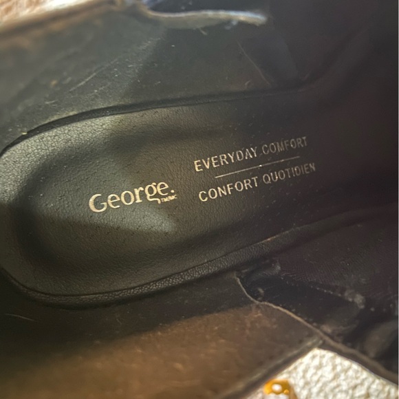 🌸 George 🌸  black chunky heels - Picture 3 of 9